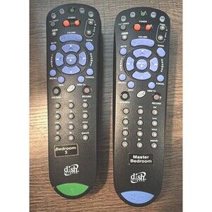 Lot of 2 Dish Network TV Remote Controls w/ Battery Covers Genuine 3.0/4.0